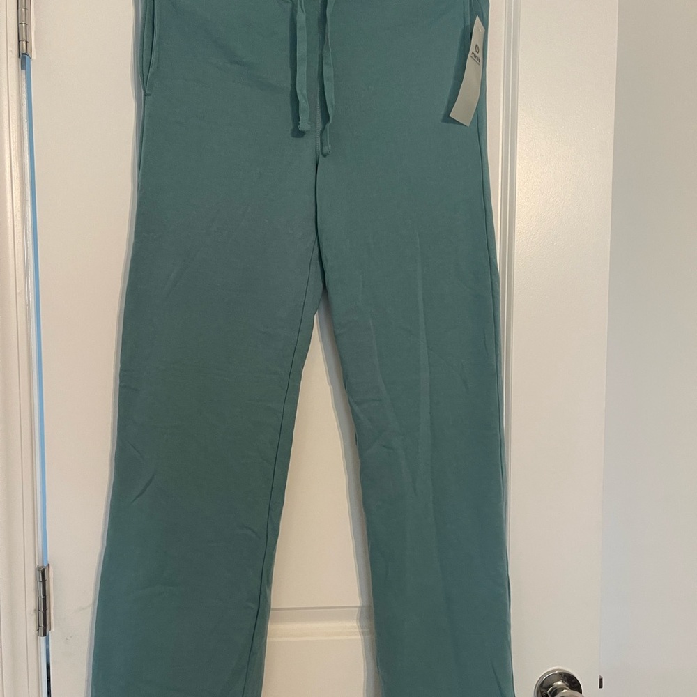 Mono B Teal Straight Leg Pants